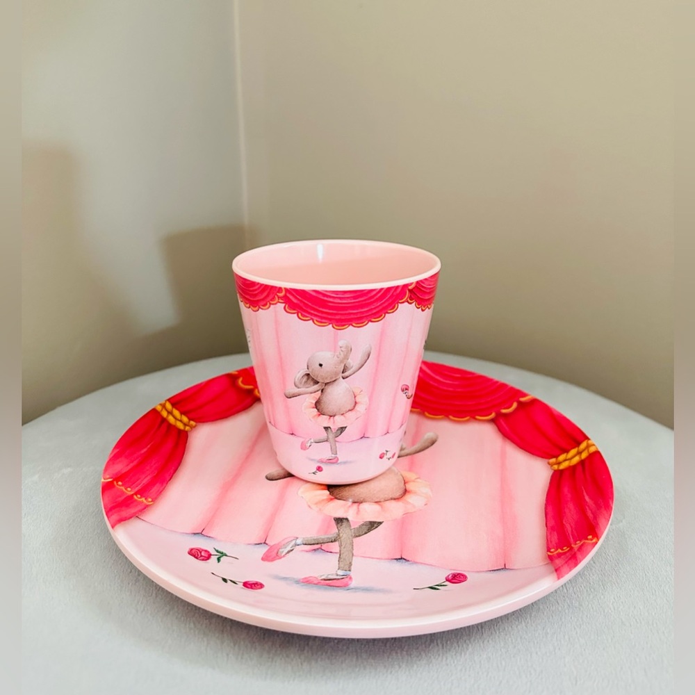 Jellycat Elly Ballerina Melamine Cup&Plate(plastic)